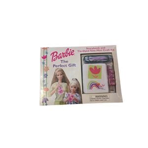 2000 Barbie "The Perfect Gift" Storybook and Tie-Dyed Tote Mini Craft Kit